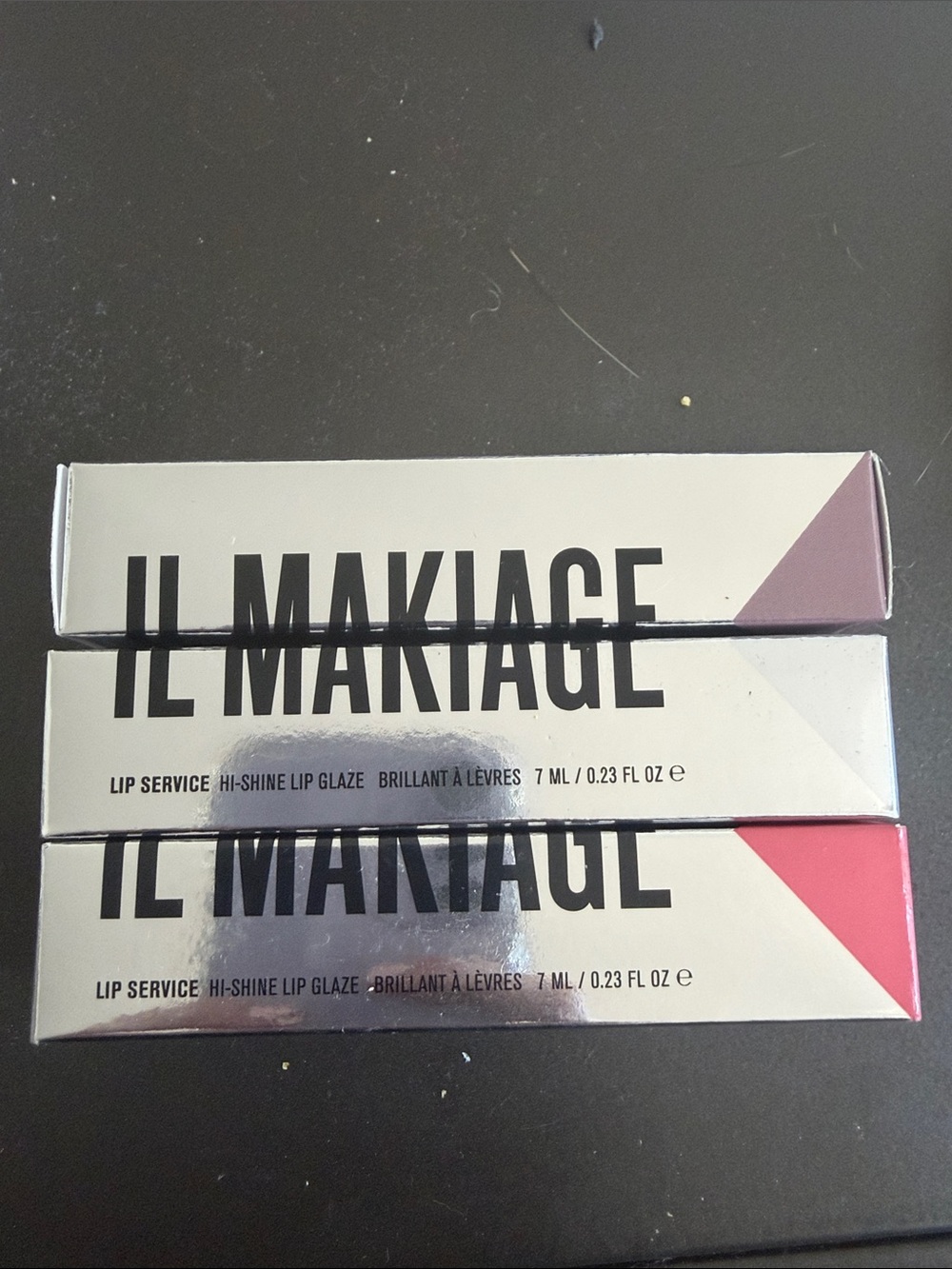 NEW IL MAKIAGE Lip Service Gloss in PDA, power games and Power Play